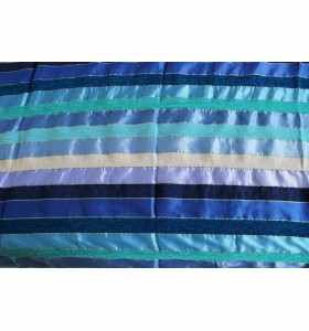 Cobertor de Sabra turquesa y azul oscuro de 2x3 m