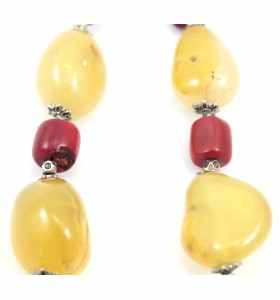 Yellow & Red Necklace by Tafukt