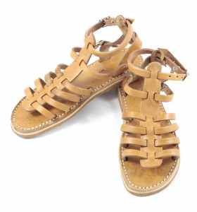 Sandales en cuir camel BSIM 