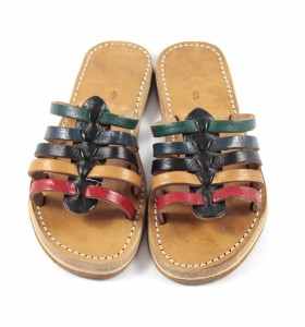Sandales en cuir multicolores Firdaous