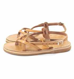 Anissa Sandals made of Camel Leather