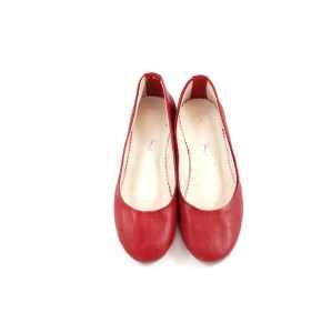 Lalla Ballerinas made of Red Leather