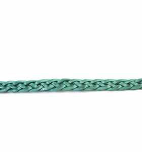 Belt made of Braided Emerald Green Leather – 2 CM