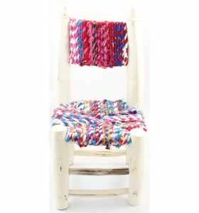 Petite chaise boucherouite boucharouette Anas