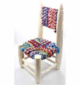 Small Chair (Boucherouite) by Feriel
