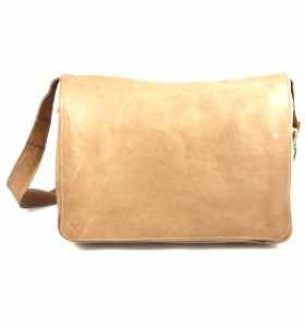 Shoulder Strap Bag made of Camel Leather by Omar