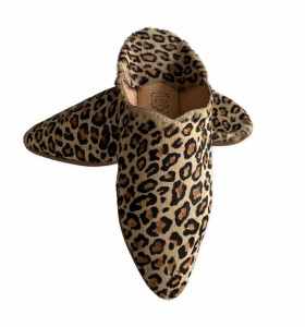 Balgha slippers in leopard...