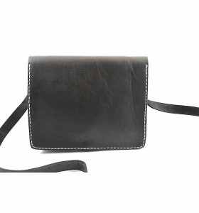 Bag made of Black Leather by Faktour – M