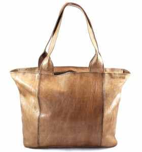 Camel & Braided Leather Bag by Fadila